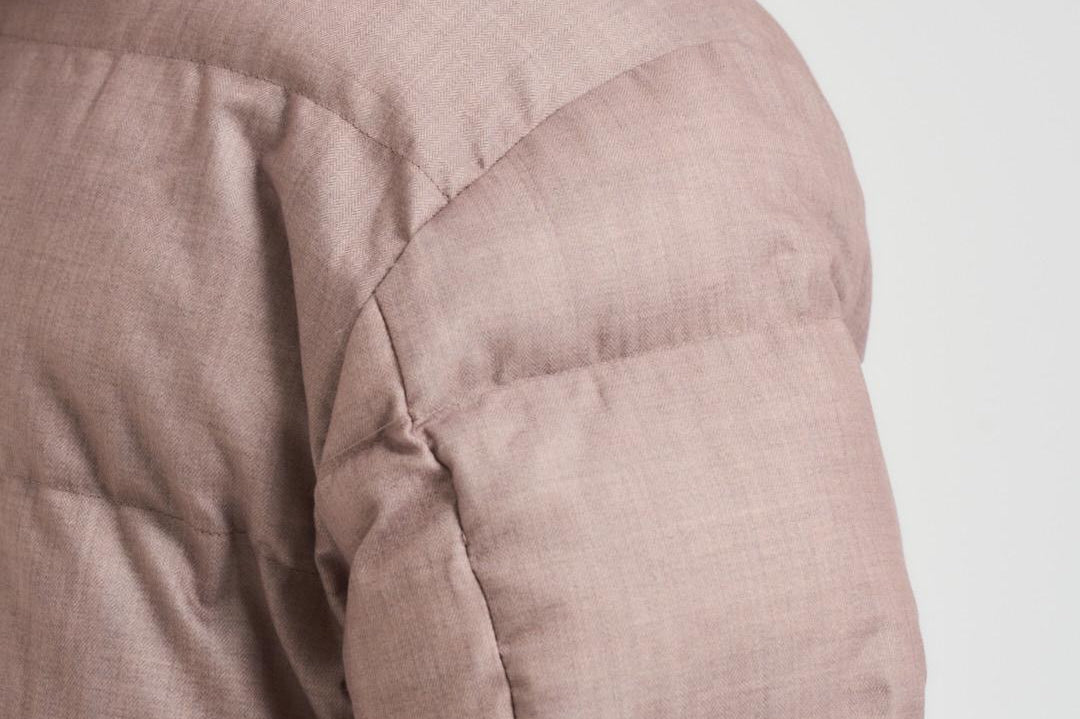 Piumino uomo trapuntato beige MAIERPCKFLANEL 11BEIGE MC2 SAINT BARTH 