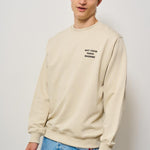 Felpa uomo girocollo ecru SW149 CO127MT DROLE DE MONSIEUR 