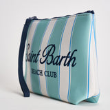 Pochette donna Aline a righe celeste e bianca ALINE 00606L MC2 SAINT BARTH 