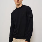 Maglia uomo girocollo nera 5100066 S00FCV0029 STONE ISLAND 