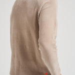 Maglia uomo girocollo in ciniglia beige W25132 32 RRD 