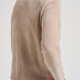 Maglia uomo girocollo in ciniglia beige W25132 32 RRD 