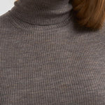 Dolcevita donna tortora a costine D512552X LEILA024CASTAGNA P.a.r.o.s.h. 