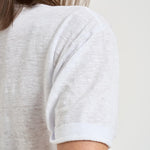 T-shirt donna Koldia girocollo in lino bianca TS0315FB A1N10EWHLG MARANT ETOILE 