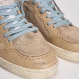 Sneakers uomo Ball Star beige e arancioni GMF00117 F00749515778 GOLDEN GOOSE 
