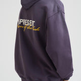 Felpa uomo con cappuccio viola MLM4270 PLUM REPRESENT 