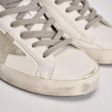 Sneakers donna Super Star bianca e grigia GWF00102 F00468510276 GOLDEN GOOSE 