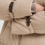 Piumino donna midi trapuntato beige PI002104D 1985 HERNO 