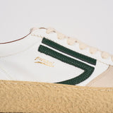 Sneakers donna Vintage Vegan Leather bianche e verdi PU101V020 VISCHIO PURAAI 