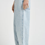 Jeans uomo gamba dritta in denim chiaro BP201 CO123LBE DROLE DE MONSIEUR 