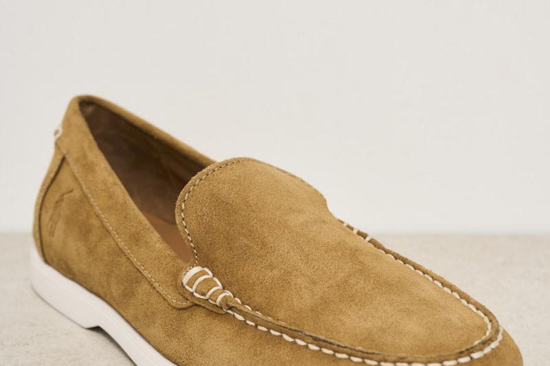 Mocassino uomo in suede marrone 803961293 003 RALPH LAUREN 