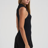 Top a coste scollo a V donna KENZIE BLACK IRO 