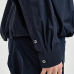 Camicia donna over blu notte L6SK18 N08 LIVIANA CONTI 