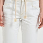 Jeans donna traforato cropped bianco PA0694FA D2H01WHITE ISABEL MARANT 