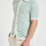 Polo in maglia celeste SHELTER PWE26053ZX TAGLIATORE 