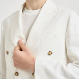 Abito uomo bianco in lino MERINI ABS707BIANCO ACCADEMIE TESSILI 