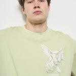 T-shirt uomo girocollo verde MLM41066 37 REPRESENT 