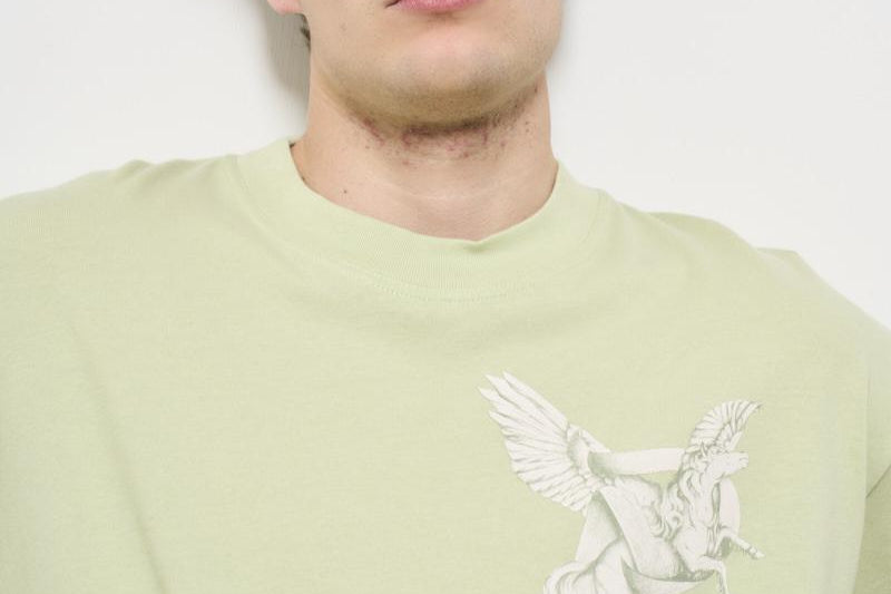 T-shirt uomo girocollo verde MLM41066 37 REPRESENT 