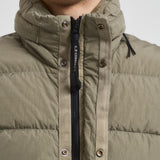 Piumino uomo trapuntato grigio pietra 19CMOW012A 005904G356 C.P. COMPANY 