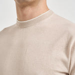 Maglia uomo a maniche corte beige M010201 111 ACCADEMIE TESSILI 