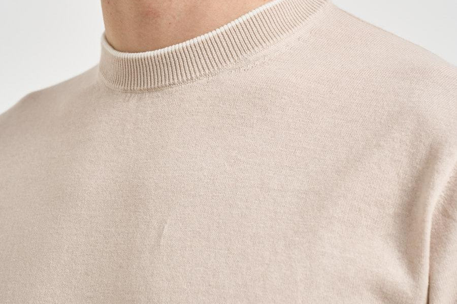 Maglia uomo a maniche corte beige M010201 111 ACCADEMIE TESSILI 