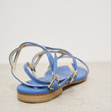 Sandali donna denim blu W46  EMANUELA CARUSO CAPRI 