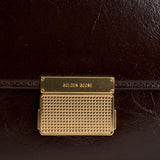 Borsa donna Venezia bag in pelle laminata testa di moro GWA00467 A00074955357 GOLDEN GOOSE 