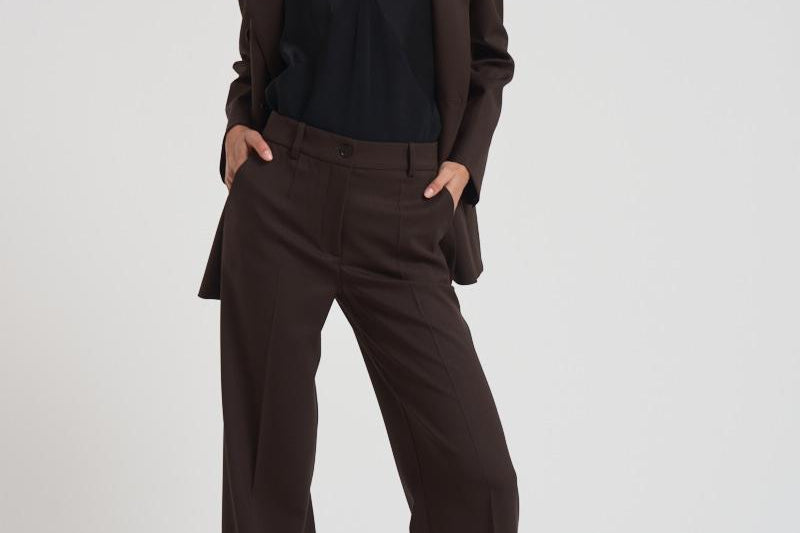 Pantalone donna a palazzo Liliuxy marrone D231491 LILIUXY086MORO P.a.r.o.s.h. 