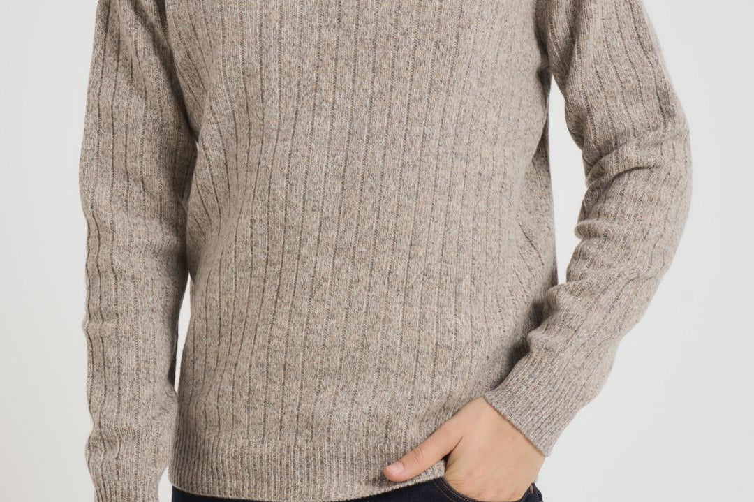 Polo uomo in maglia a righe tortora 420 EN000C940 AT.P.CO 