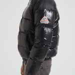 Piumino uomo in nylon lucido nero HUY015 0009 PYRENEX 
