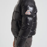 Piumino uomo in nylon lucido nero HUY015 0009 PYRENEX 