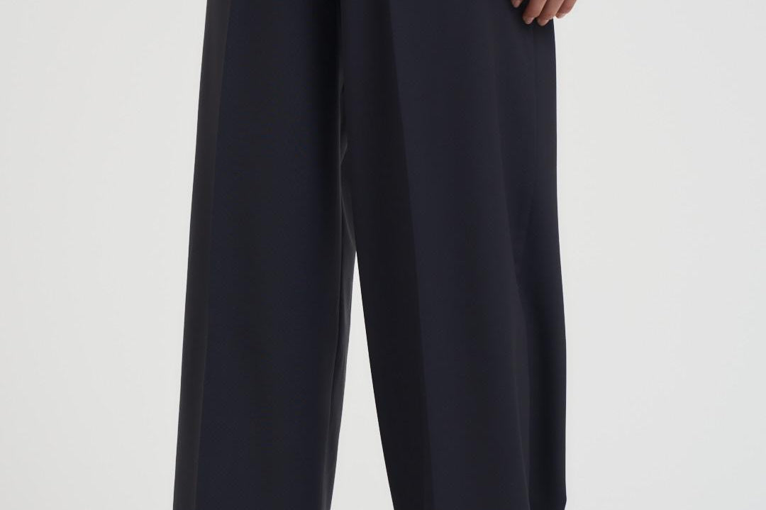 Pantalone donna a palazzo blu BERGAMO 008 MAX MARA STUDIO 