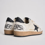 Sneakers uomo ball-star bianca e nero GMF00117 F00377110283 GOLDEN GOOSE 