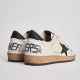 Sneakers uomo ball-star bianca e nero GMF00117 F00377110283 GOLDEN GOOSE 