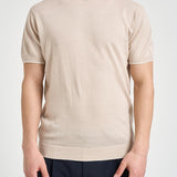 Maglia uomo a maniche corte beige M010201 111 ACCADEMIE TESSILI 