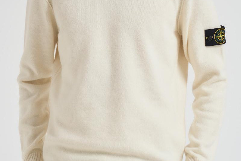 Maglia uomo girocollo panna 5100072 S00A3V0093 STONE ISLAND 