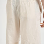 Bermuda uomo in lino panna 26P717 04 PERFECTION 