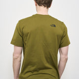 T-shirt uomo girocollo verde NF0A87NG PIB1 THE NORTH FACE 