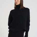 Dolcevita donna Heidi in cashmere nero 202113 BLACK LISA YANG 
