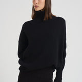 Dolcevita donna Heidi in cashmere nero 202113 BLACK LISA YANG 