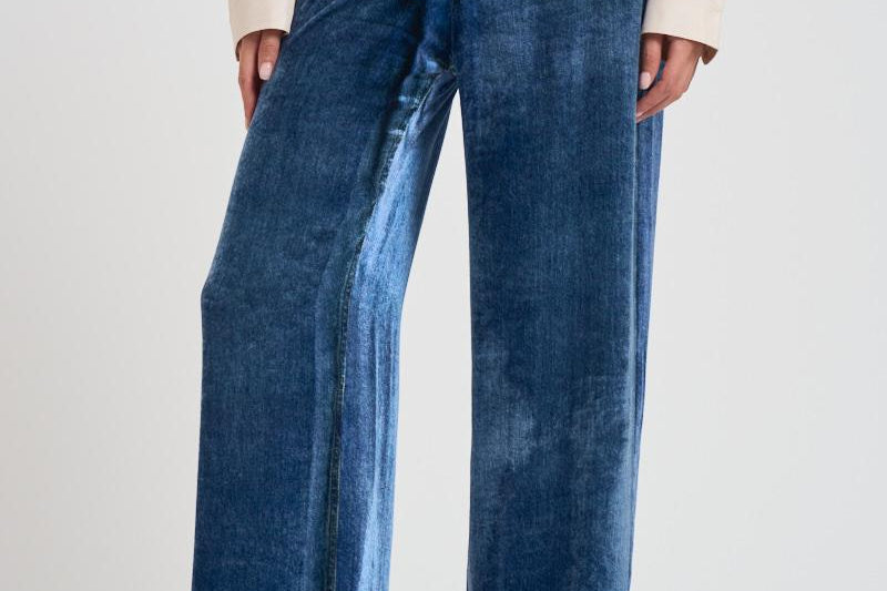 Pantalone donna a palazzo Kankam blu 12699 516524 PIERRE-LOUIS MASCIA 