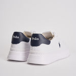 Sneakers uomo RLite Court bianco e blu 809974097 001 RALPH LAUREN 