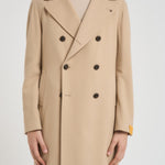 Cappotto uomo doppiopetto beige ARDEN 350001EA810 TAGLIATORE 