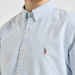 micia uomo Oxford a righe celeste 710549084 009 RALPH LAUREN 