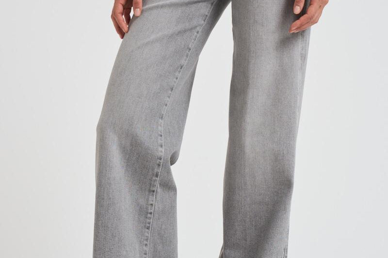 Jeans donna a palazzo in denim grigio 7UG20C66 U71BG 7 for all Mankind 