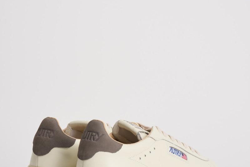 Sneakers uomo Dallas panna e marroni ADLM MR16 AUTRY 