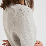 Girocollo donna maniche lunghe grigio chiaro CAROLINE 2239BOULEAU KUJTEN 