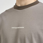 T-shirt uomo girocollo tortora EM005257 AF13715U8049 EMPORIO ARMANI 