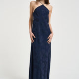 Abito donna con mantella removibile blu 14561 5015 FORTE FORTE 