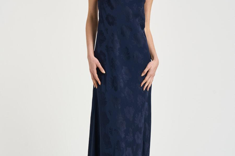 Abito donna con mantella removibile blu 14561 5015 FORTE FORTE 